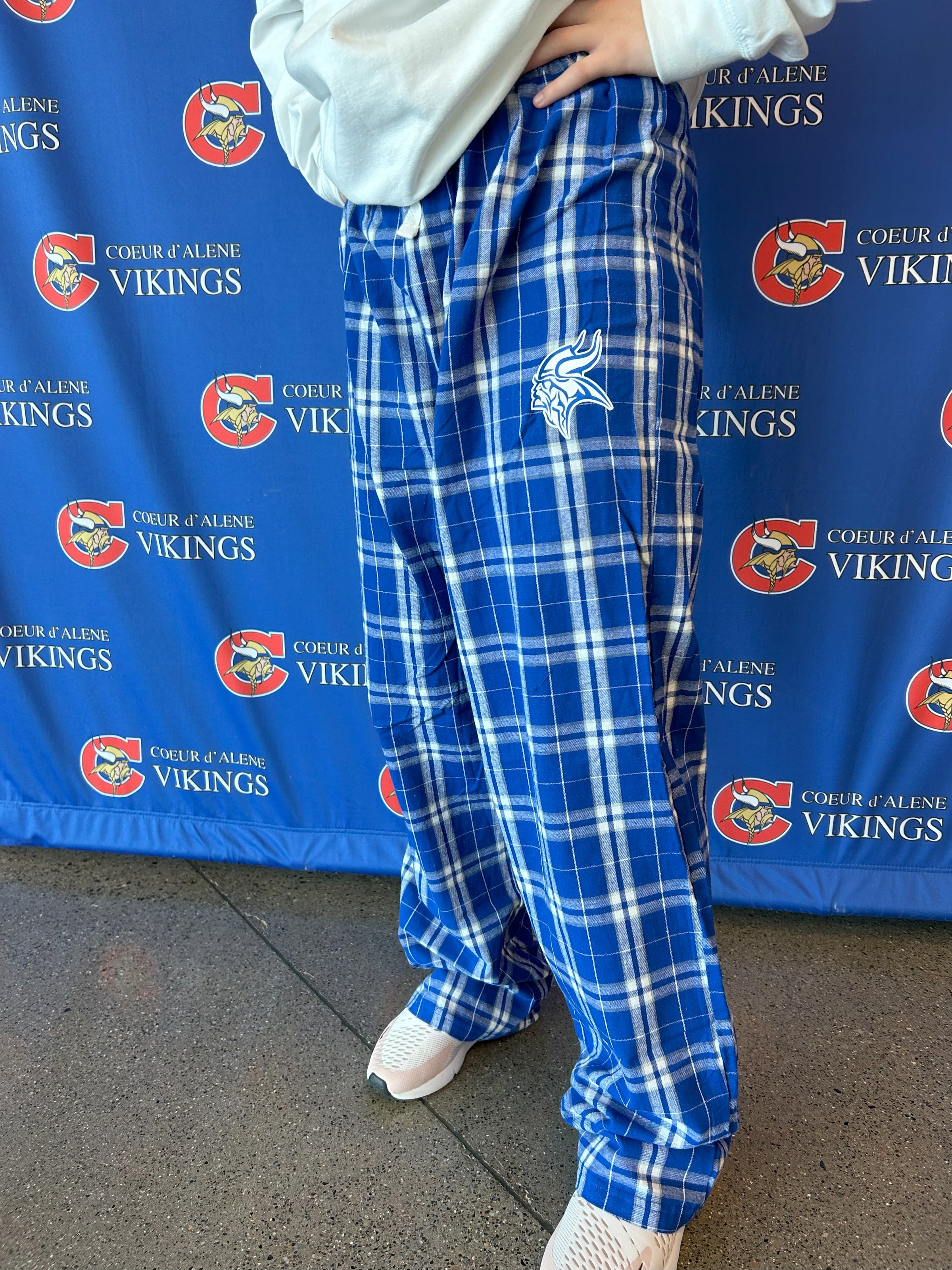 SWEATPANTS BLUE FLANNEL PLAID Coeur d Alene DECA Retail